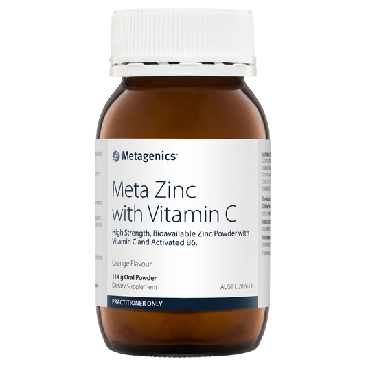 Metagenics Meta Zinc With Vitamin C Orange Flavour 114g