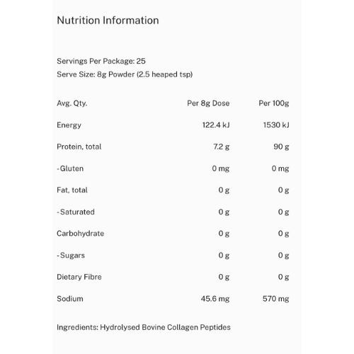 Bovine Collagen Peptides 200g