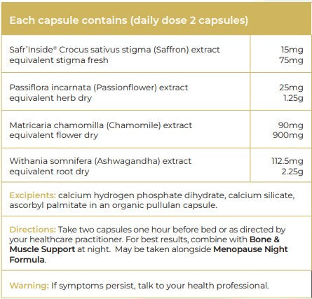 NaturoElite Calm & Sleep facts