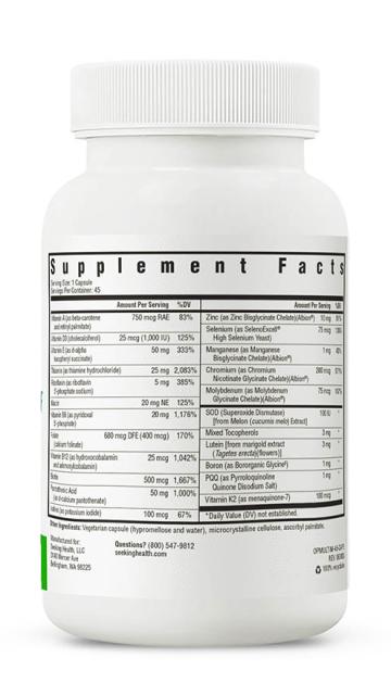 Seeking Health Multivitamin One (Methyl Free) - 45 capsules