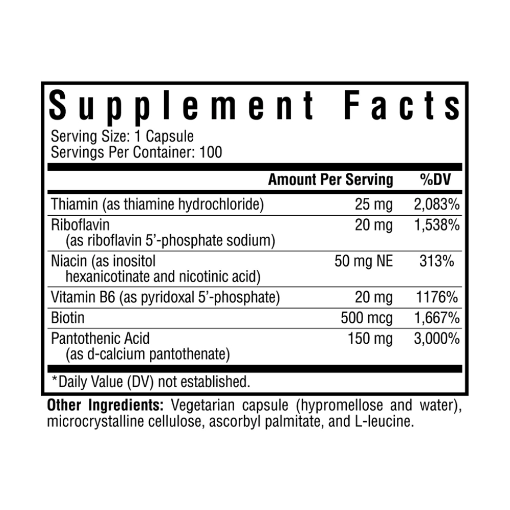 B Complex (Methyl Free) - 100 capsules