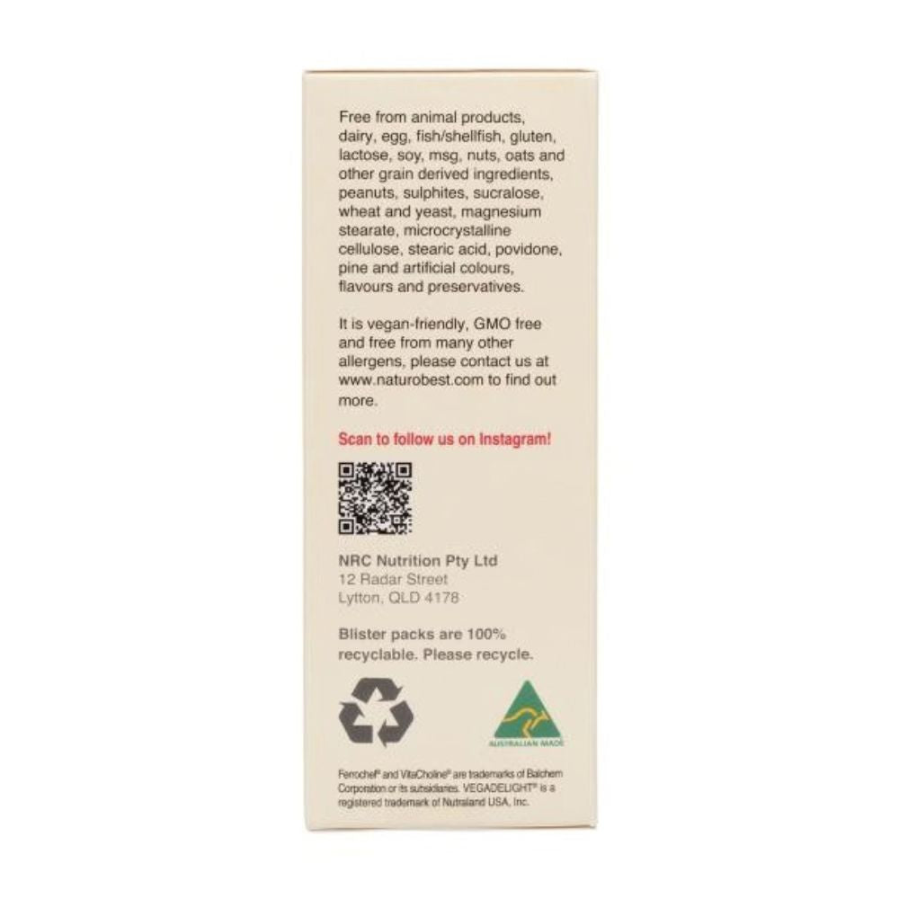 A white plastic bottle of dietary supplements shown from the back, displaying the Supplement Facts label with a white background.