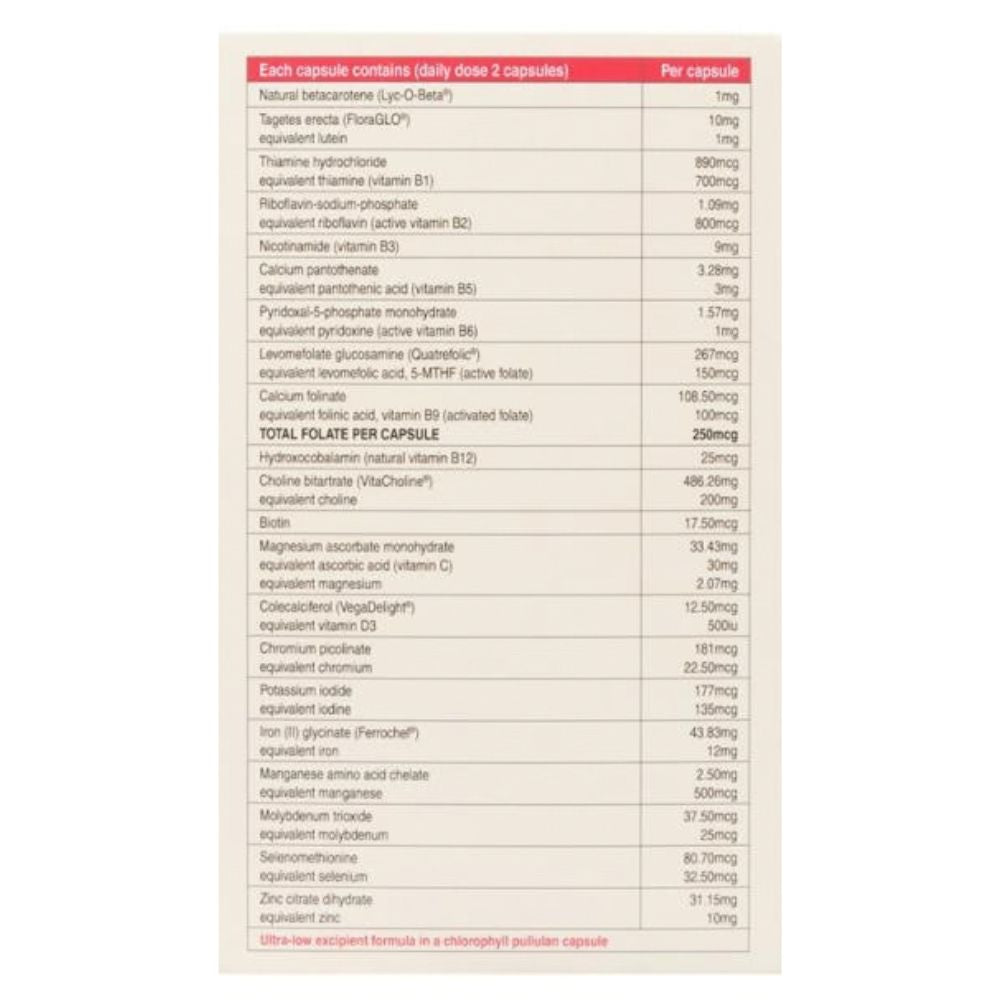 NaturoBest Prenatal Trimester 2 & 3 Plus Breastfeeding facts
