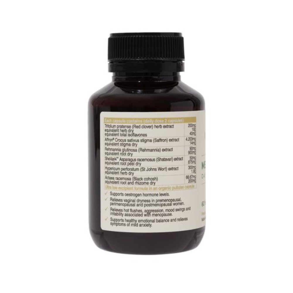 Bottle with label on a white background