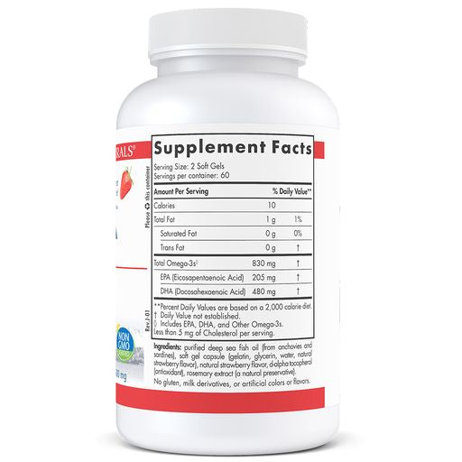 Nordic Naturals ProDHA 120s supplement facts