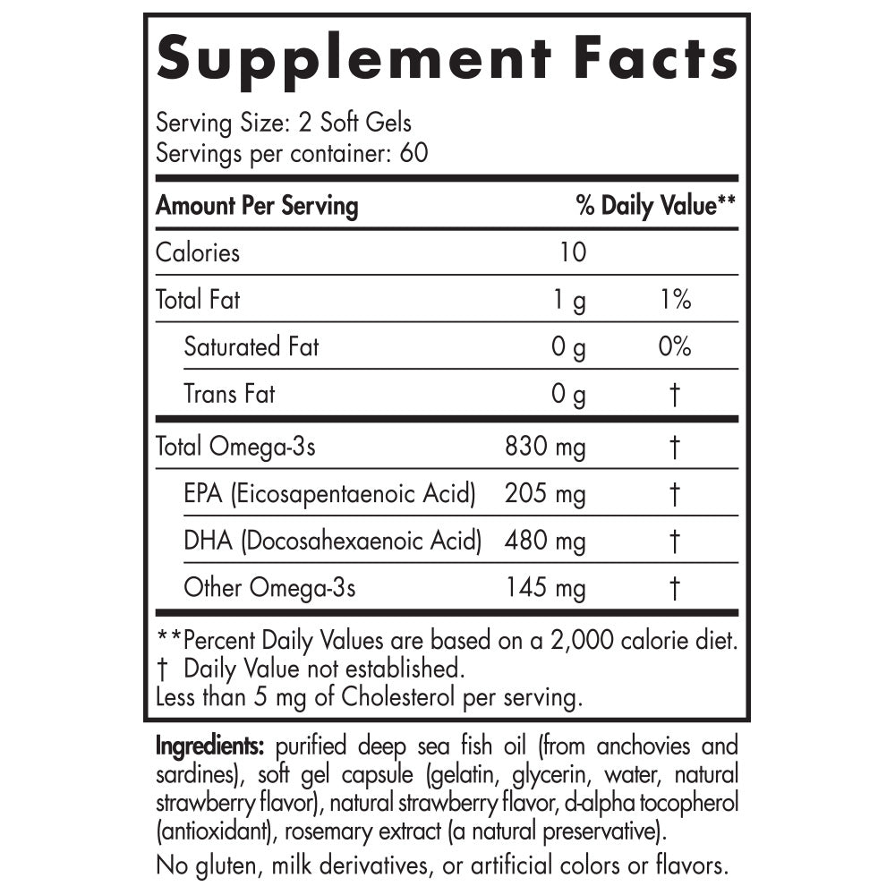 Nordic Naturals ProDHA supplement facts