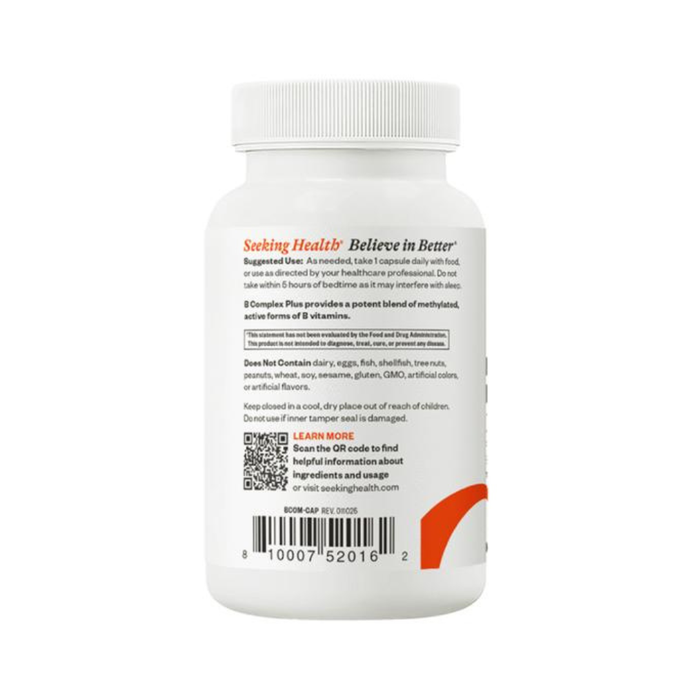 Seeking Health B Complex Plus side