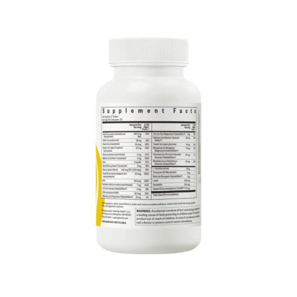 Seeking Health Kids Multivitamin Chewable (Methyl Free) facts