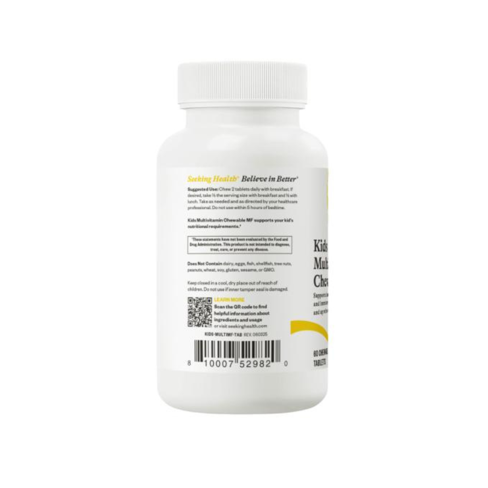 Seeking Health Kids Multivitamin Chewable (Methyl Free) side