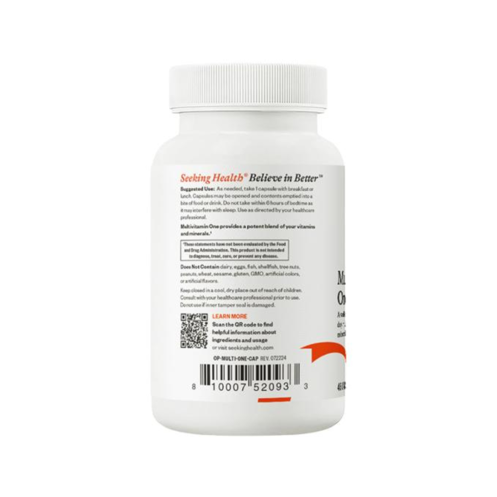 Seeking Health Multivitamin One side