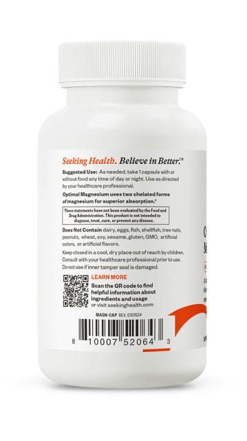 Seeking Health Optimal Magnesium side
