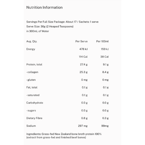Bone Broth Protein Powder | Unflavoured 500g